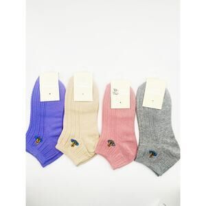 4 Pairs Vivienne Westwood Ankle Socks, Medium US Size 6-9